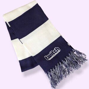 Twitch Purple & White Stripe Acrylic Scarf